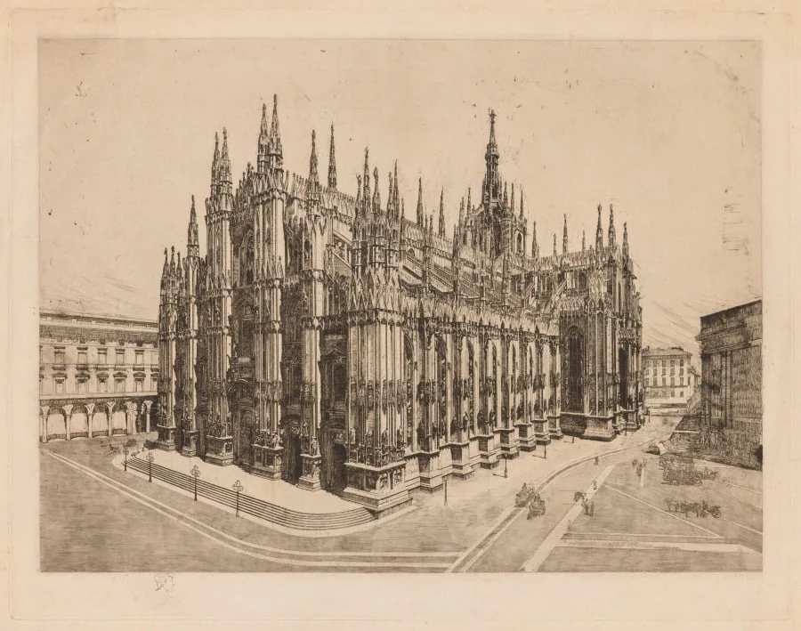 Cathedral, Milan, by Otto Henry Bacher, 1892