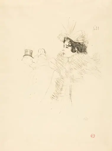 Miss May Belfort in the Irish and American Bar, rue Royale (Miss Belfort Belfort au Irish and American Bar, Rue Royale)