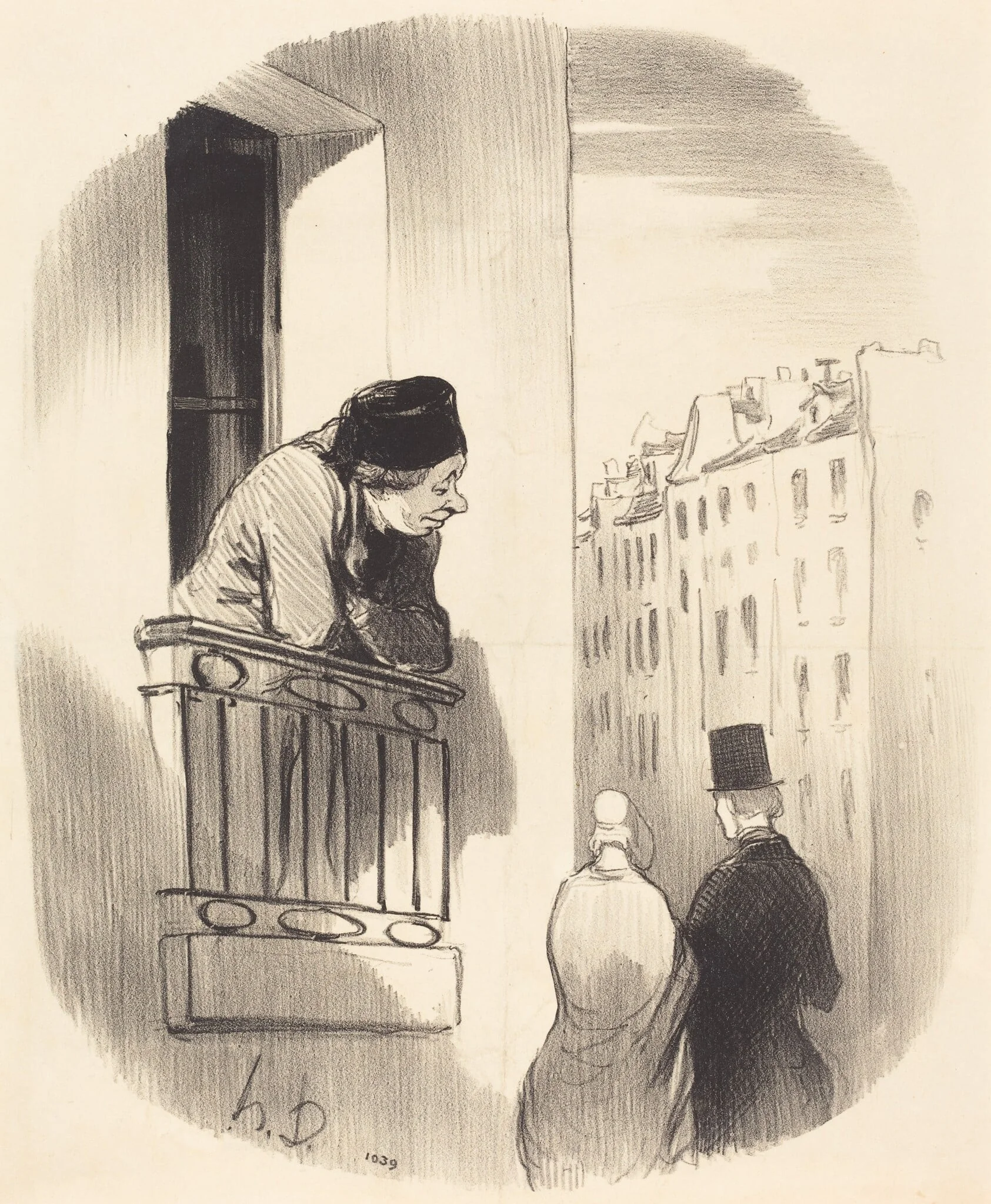 Moi aussi j'ai été jeune..., by Honoré Daumier, ink, 1847