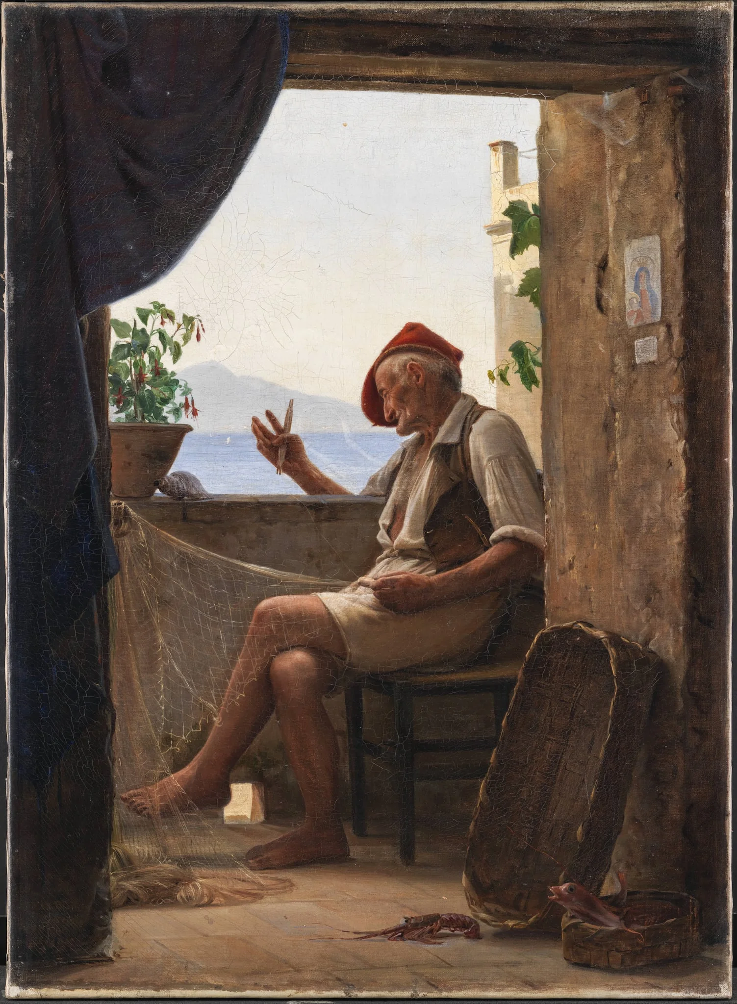 A Fisherman from Sorronto, Italy, by Unknown, 1860