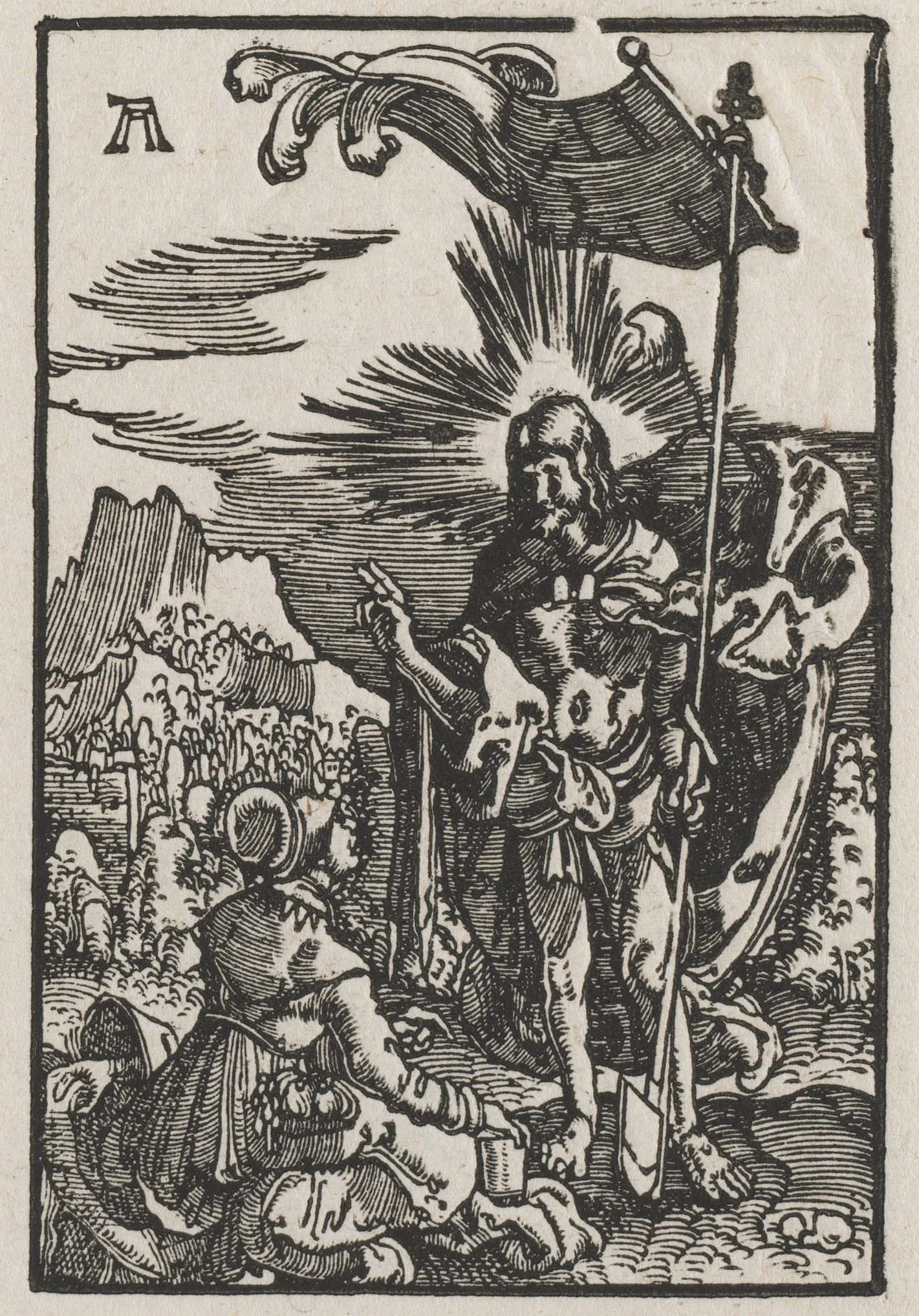 The Fall and Redemption of Man:  Christ Appearing to St. Mary Magdalen, by Albrecht Altdorfer, 1515