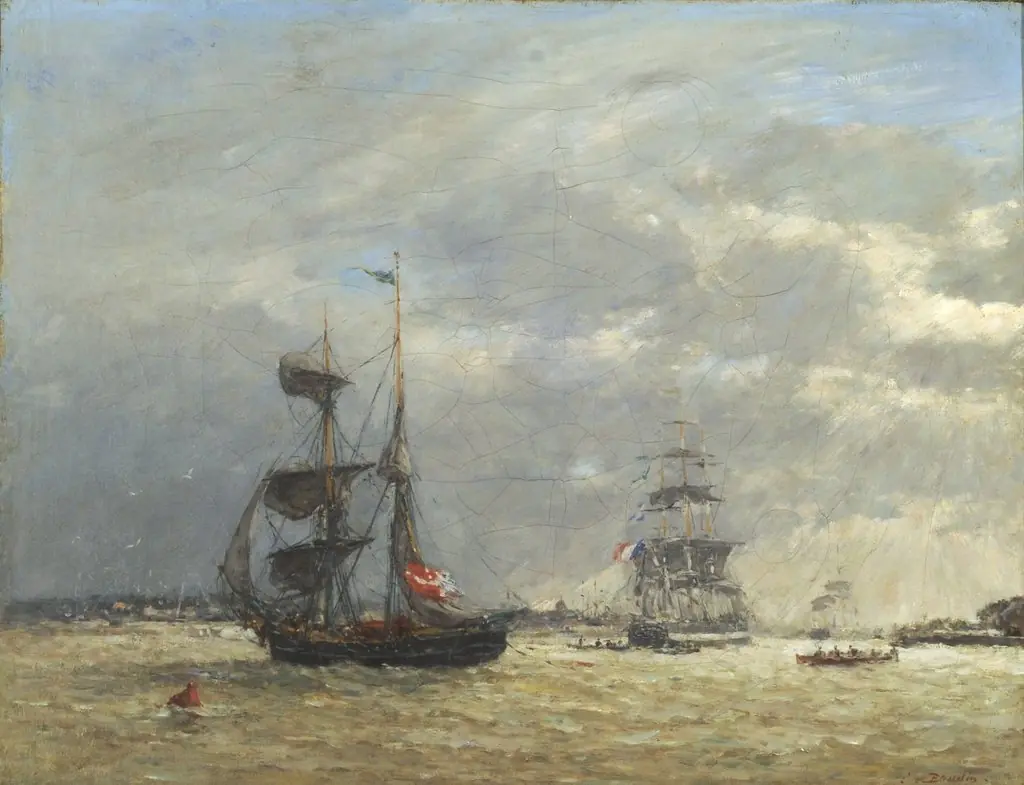 The Scheldt in stormy weather
