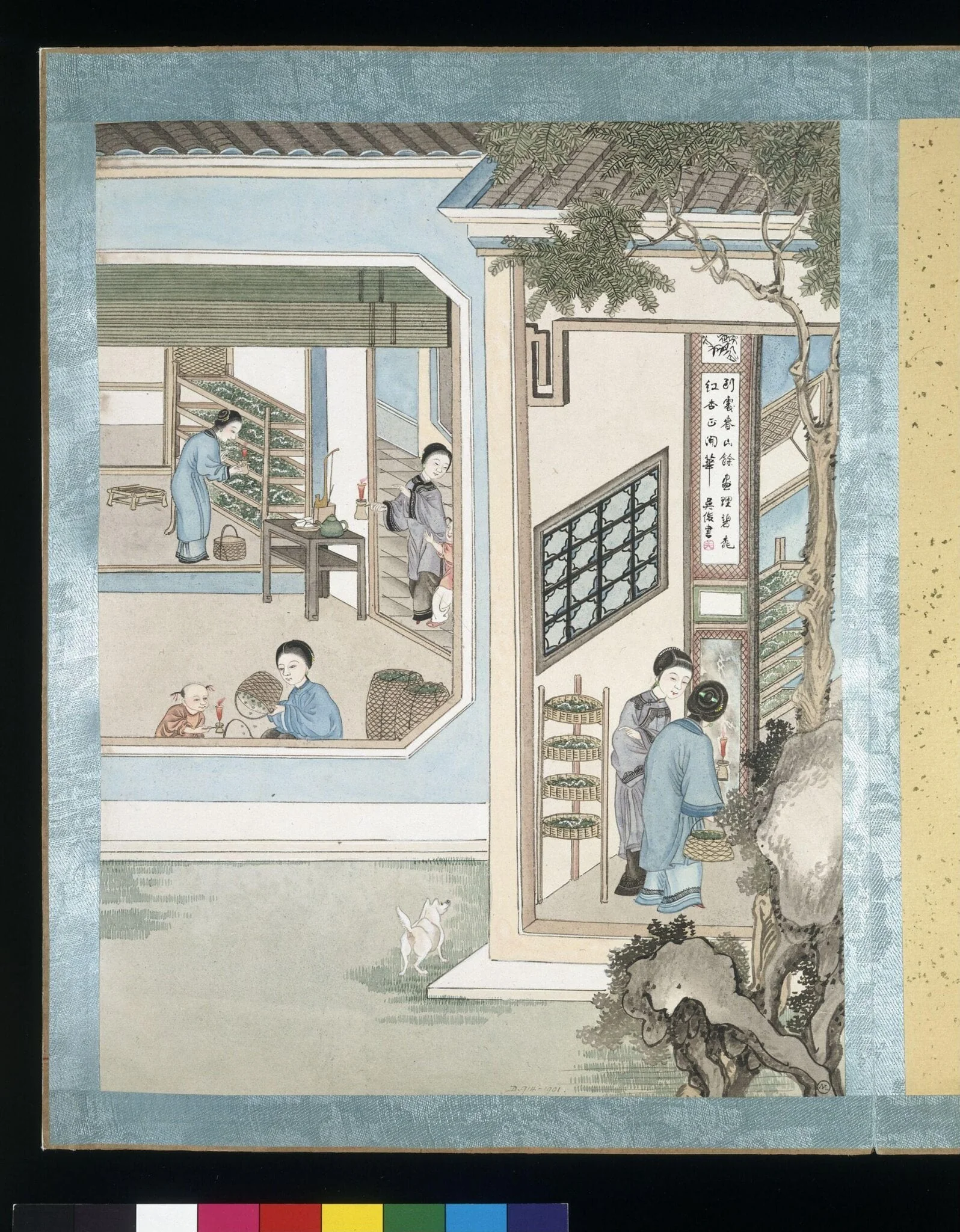 Keeping the Silkworms Warm, by Jun Wu, paint, 1880
