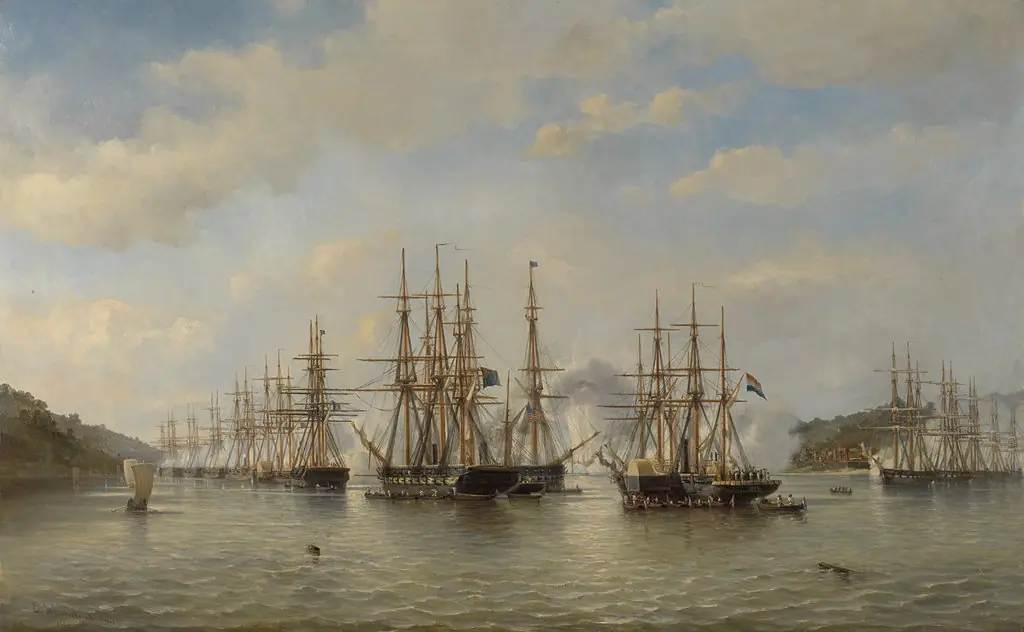 Dutch, English, French and American Squadrons in Japanese Waters during the Expedition under the Command of the French Captain Constant Jaurès, September 1864