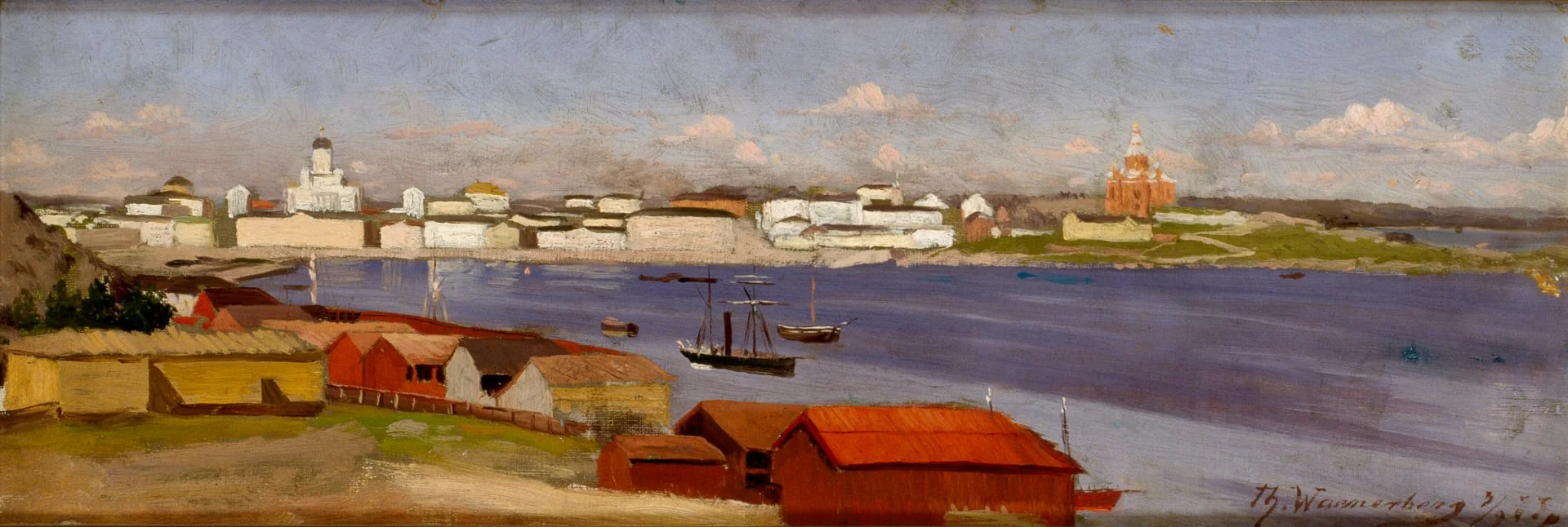 Eteläsatama (Helsinki nähtynä Kaivopuistosta), by Thorsten Adolf Waenerberg
