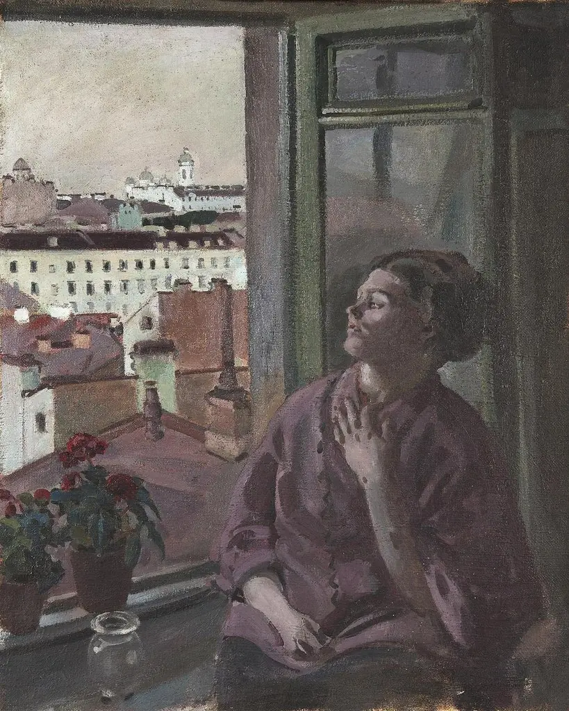 Portrait of the Artist's Wife Marfa Yaremich