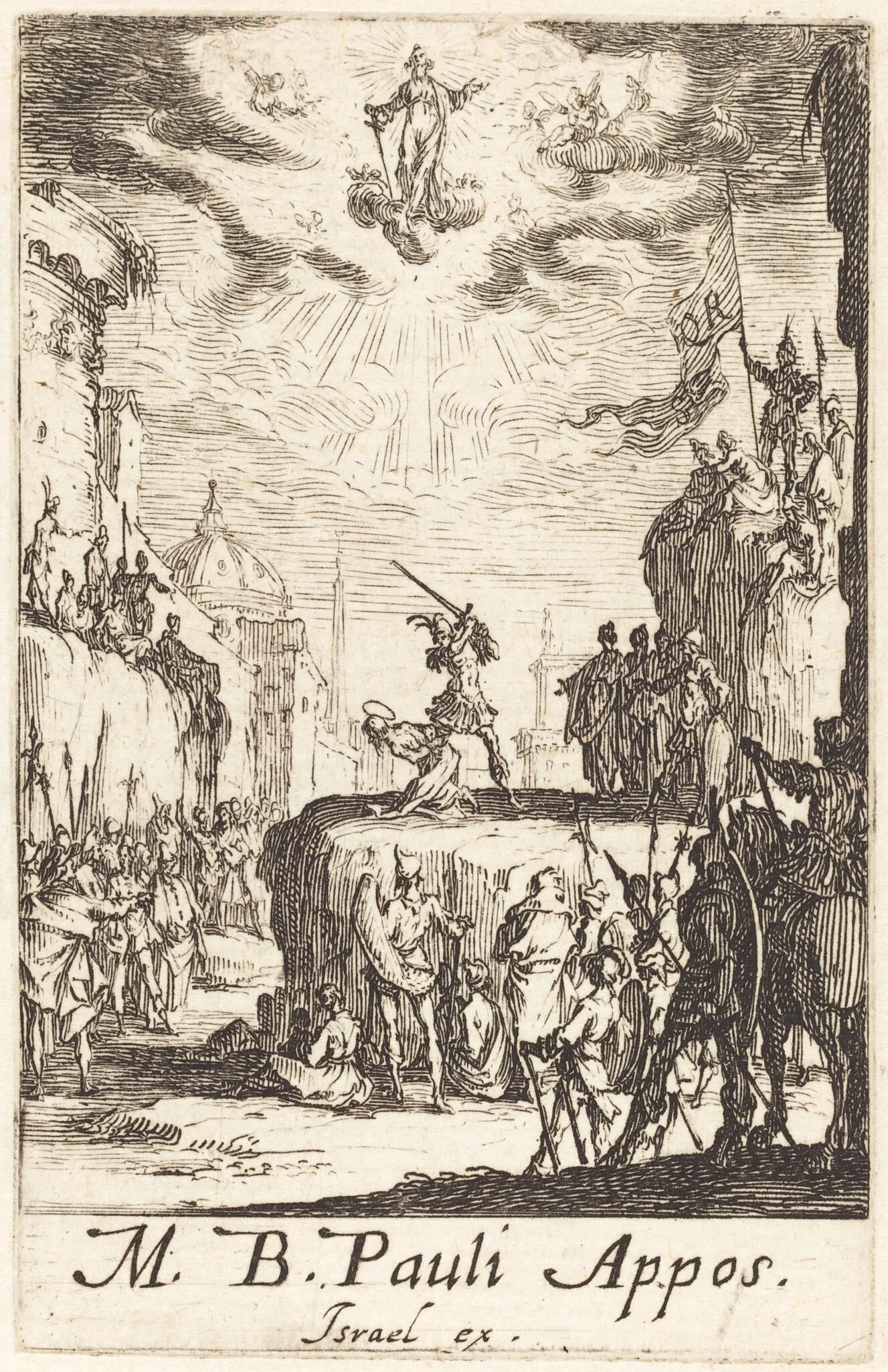 The Martyrdom of Saint Paul, by Jacques Callot, ink, 1634