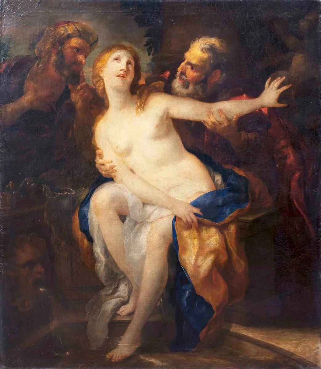 Suzana și cei doi bătrâni, by Johann Melchior Roos
