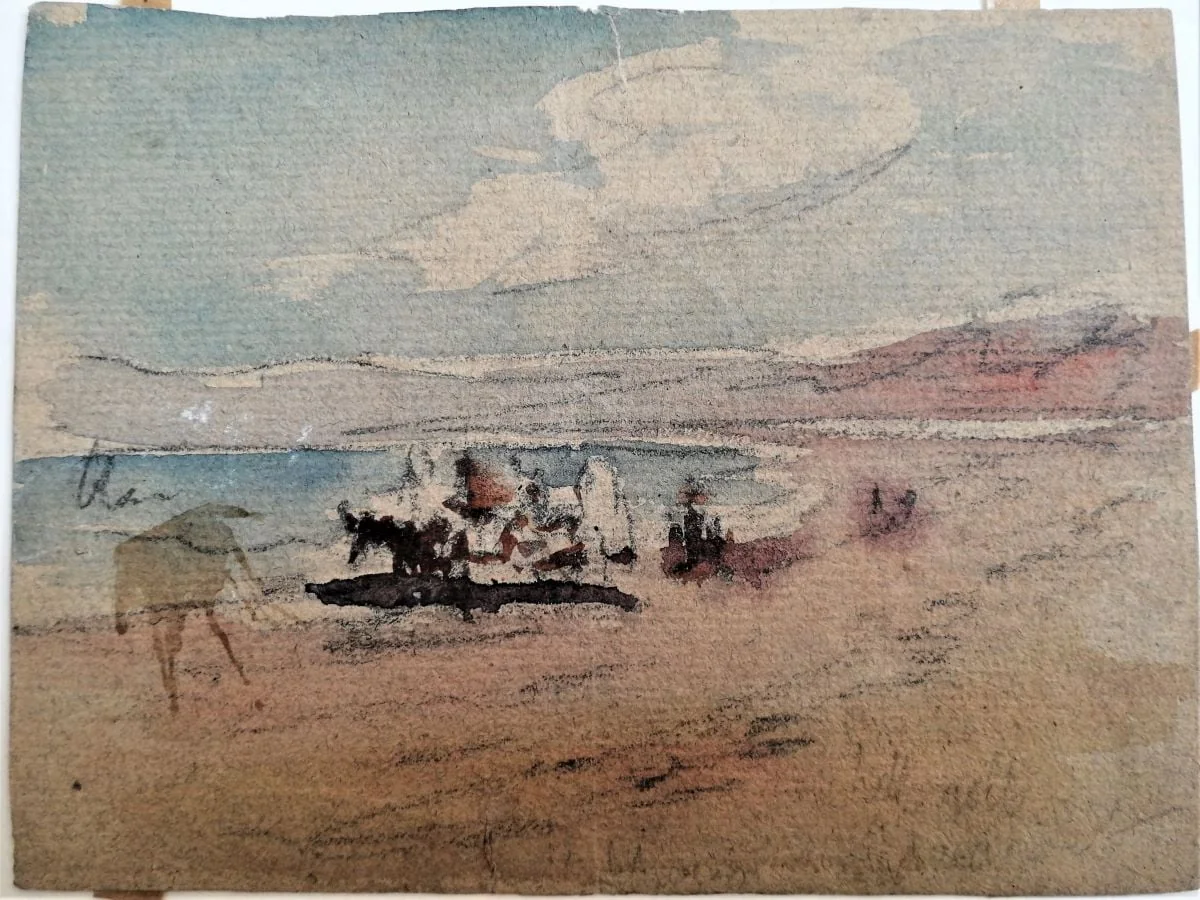 Pe malul mării, by Carol Pop de Szathmári, 1874