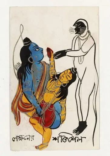 Lakshmana, Rama and Hanuman
