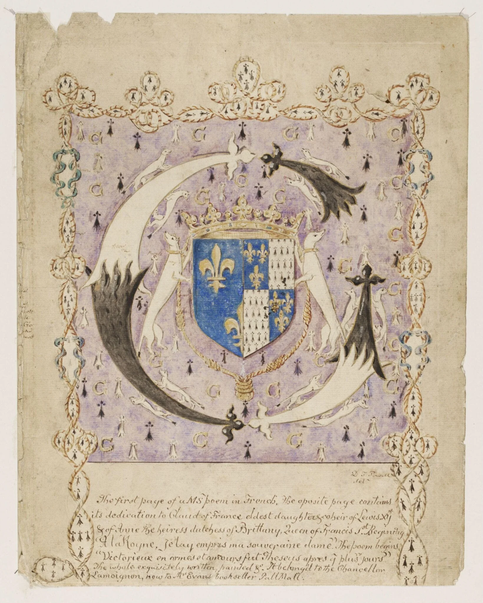 Untitled, by David Thomas Powell, watercolor, 1550