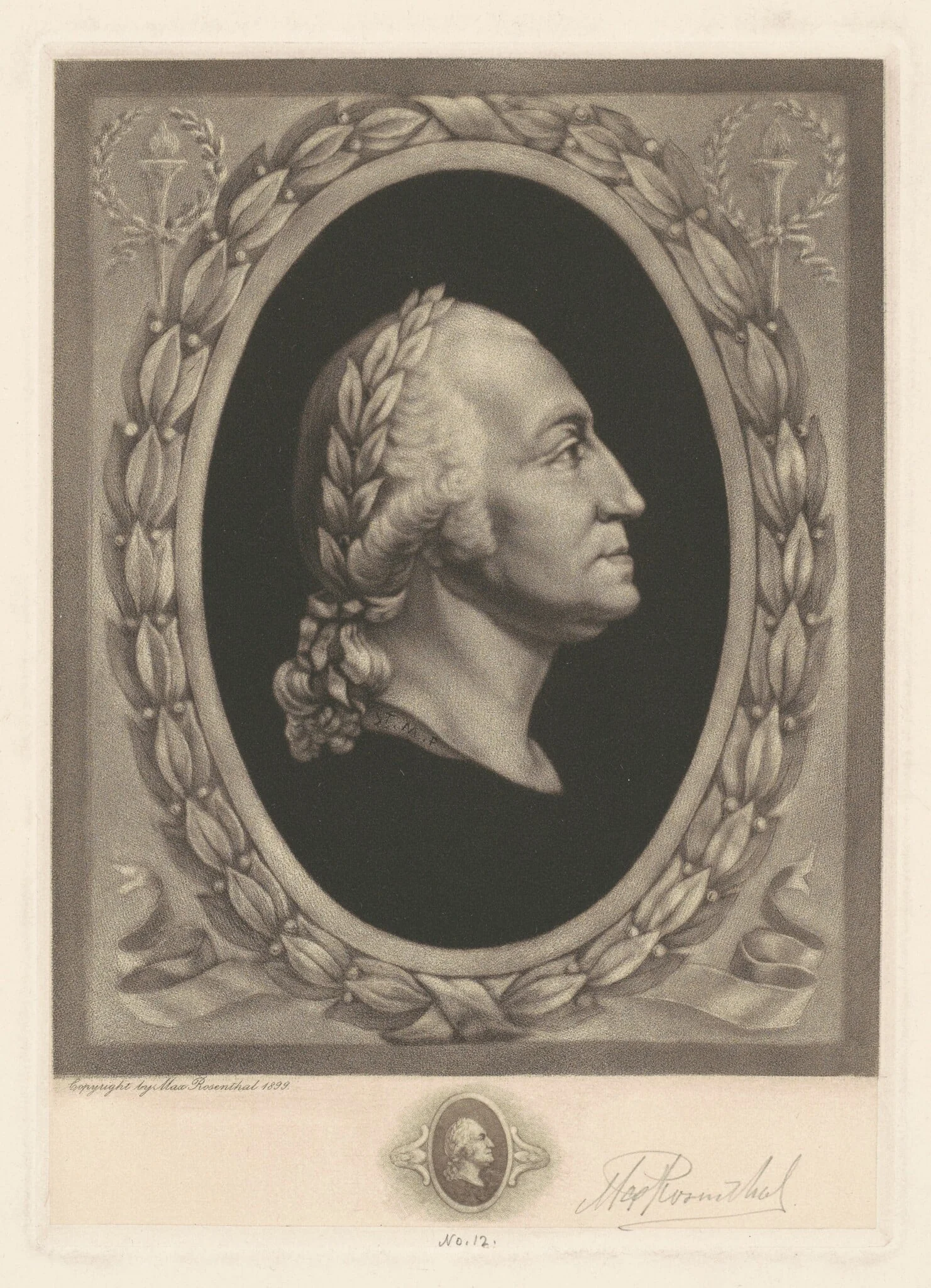 George Washington, by Max Rosenthal, ink, 1899