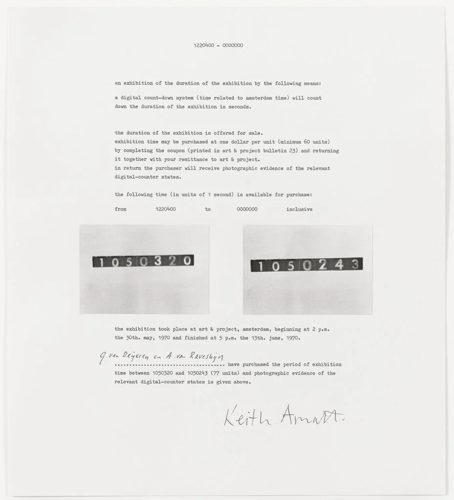 Untitled, by Keith Arnatt, ink, 1970