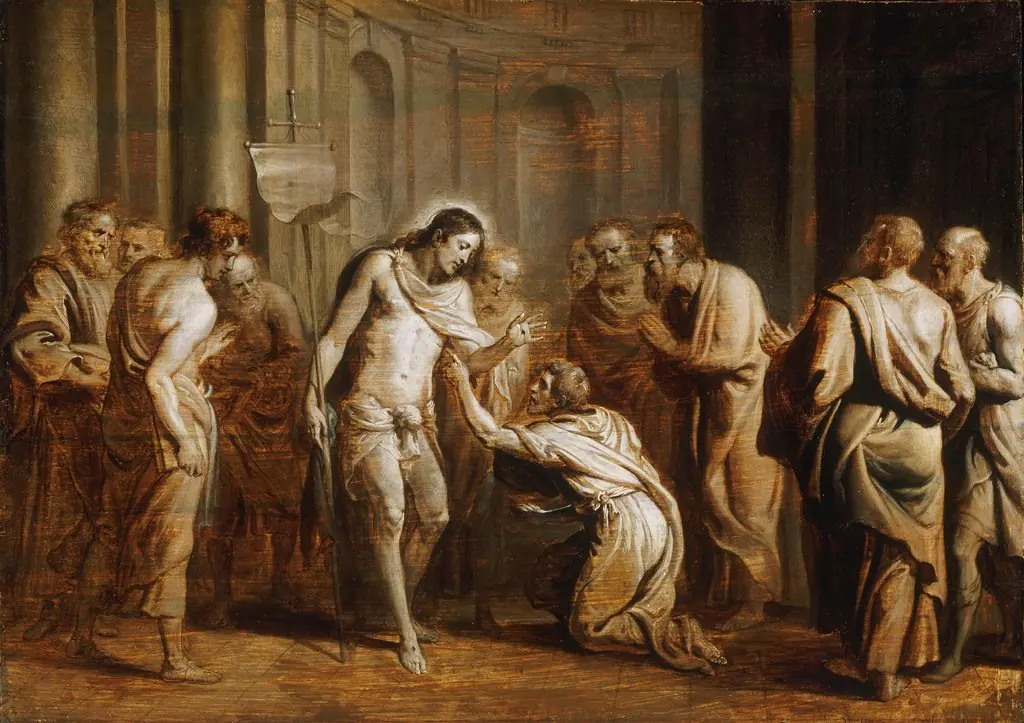 Saint Thomas Touching Christ's Wounds