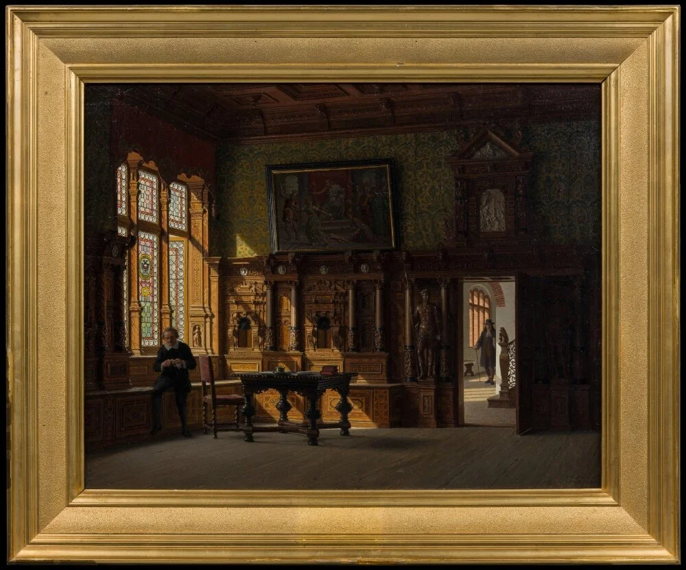 The City Hall in Lübeck. Interior, by Heinrich Hansen, oil, 1894