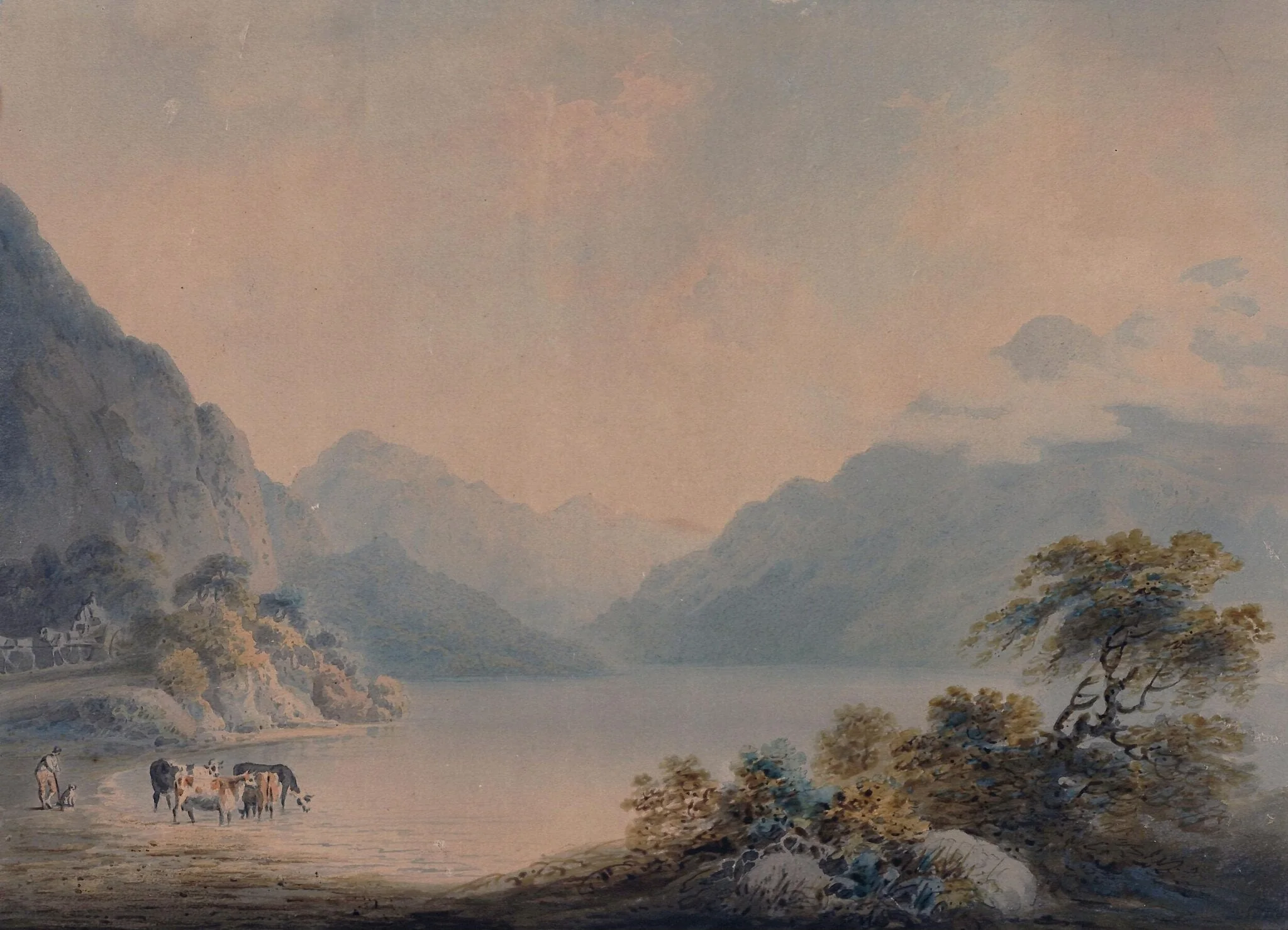 Loch Lomond, by Francis Nicholson, watercolor, 1794