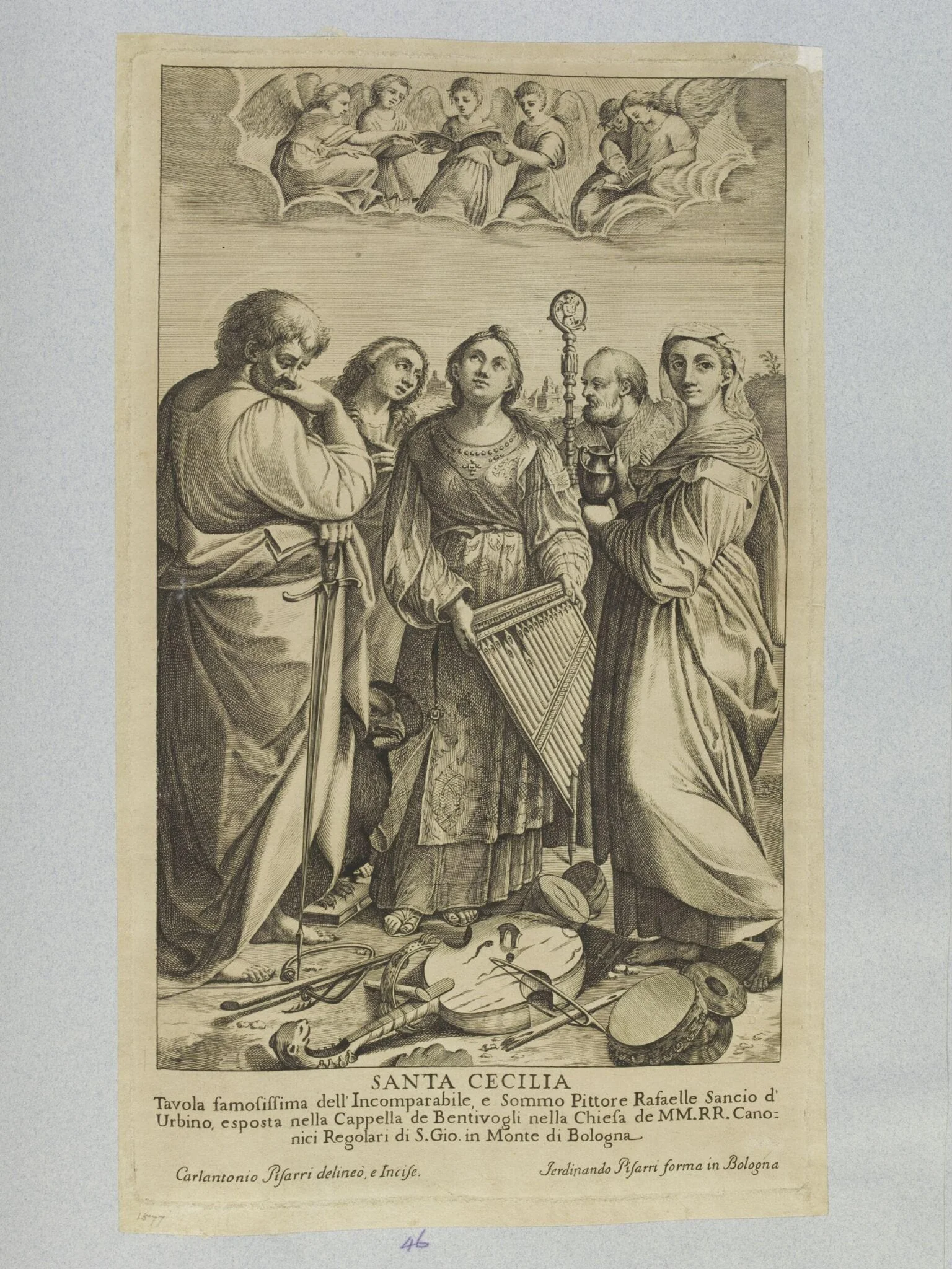 St. Cecilia, by Carlo Antonio Pisarri, 1750