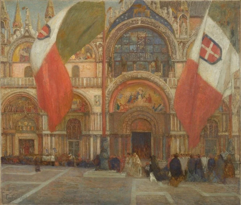 Jour de Fête à Venise, by Eugène Lawrence Vail, oil, 1904