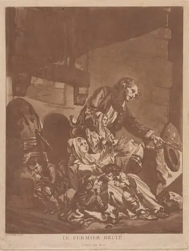 Le Fermier brulé (A Burnt-Out Farmer, Begging with his Family)