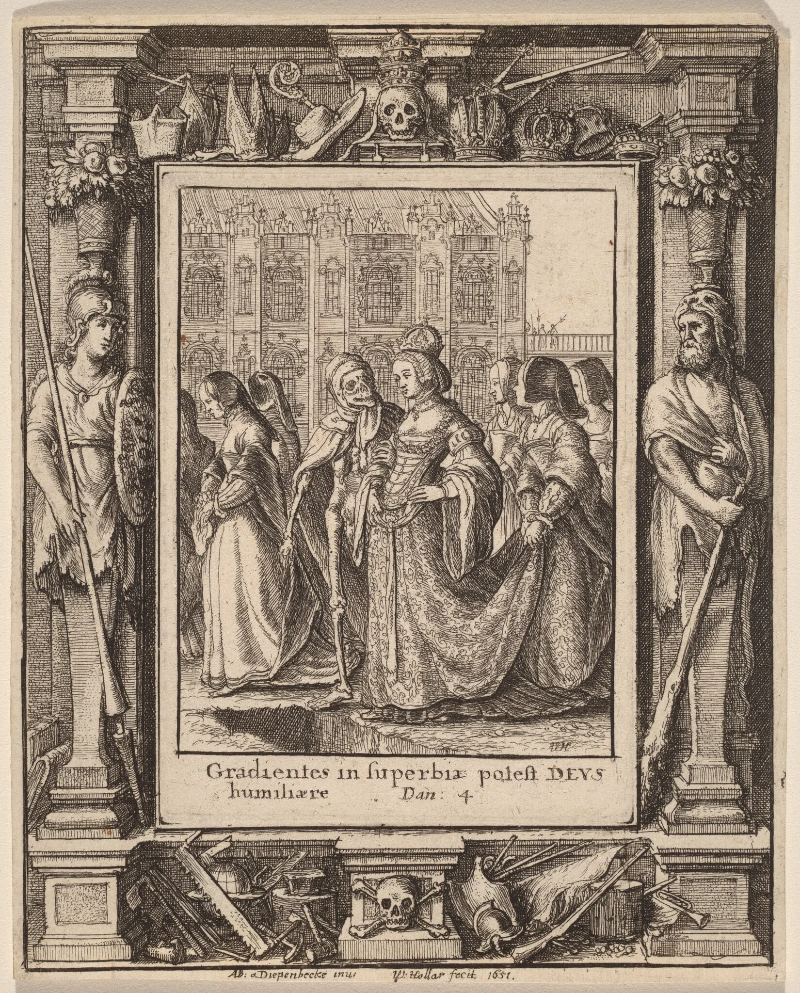 Empress, by Wenceslaus Hollar, ink, 1651