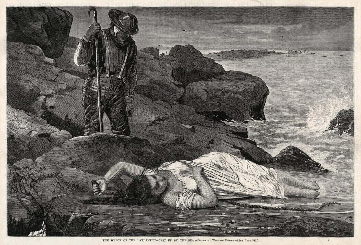 The Wreck of the "Atlantic" - Cast Up by the Sea, by Winslow Homer, 1873
