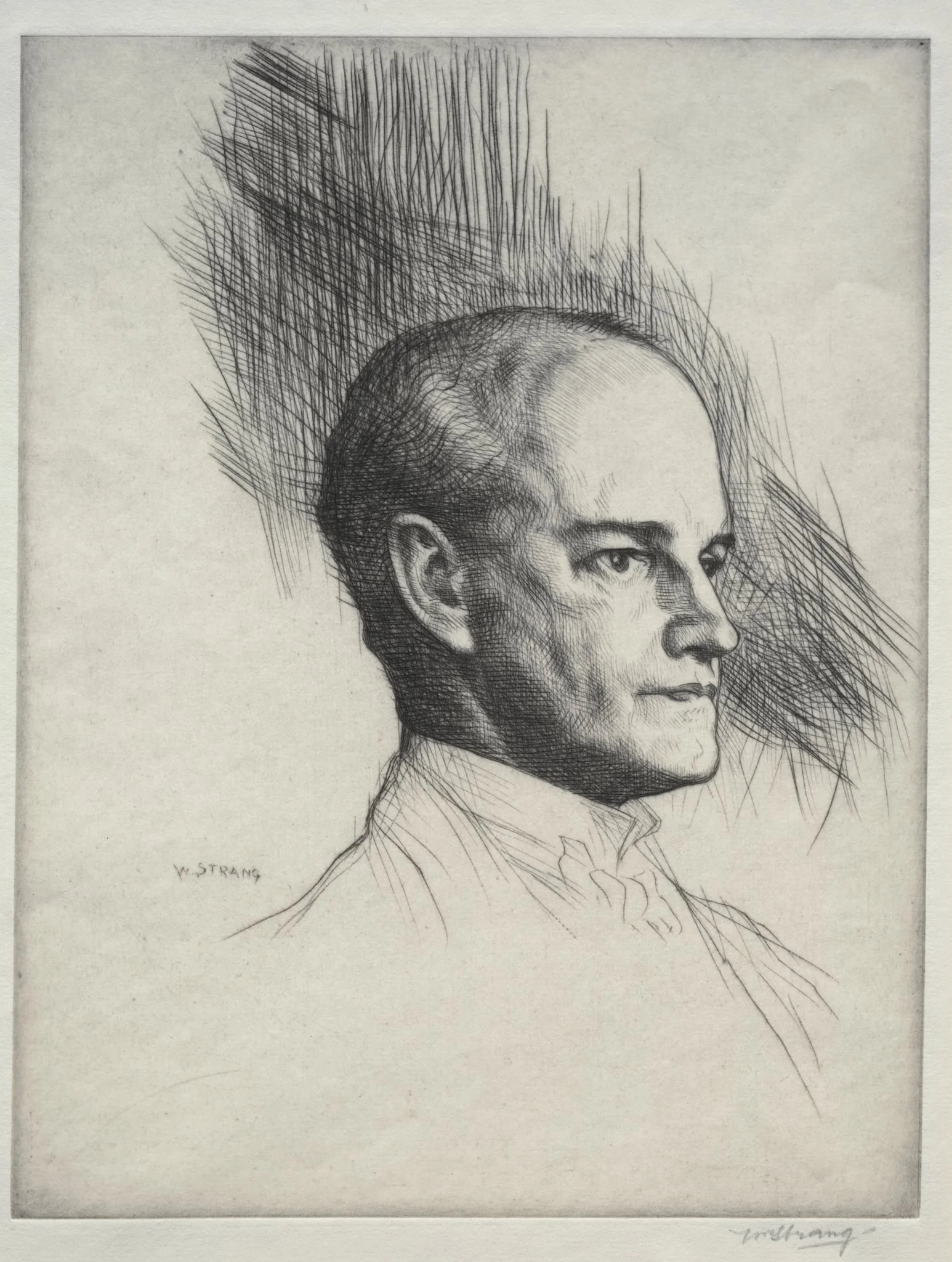 John Galsworthy, by William Strang, 1920