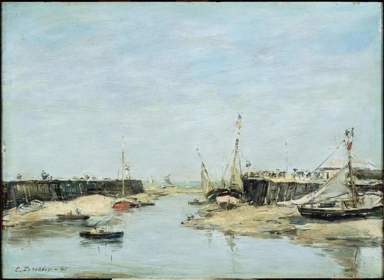 Trouville Les Jetees a Maree Basse