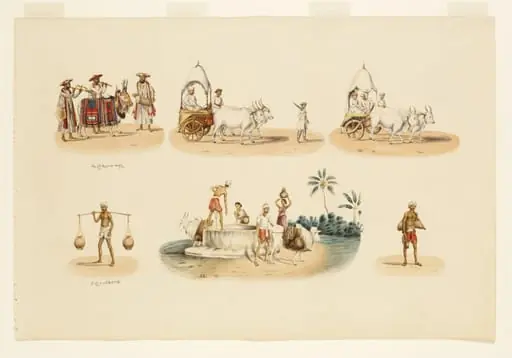 Three modes of transport and three methods of obtaining water
