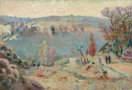 Valley of the Sédelle at Pont Charraud:  White Frost