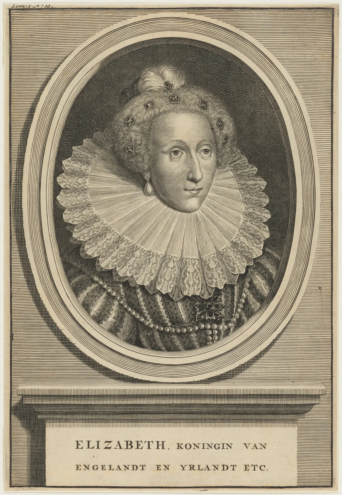 Queen Elizabeth, by Unknown 19th Century, ink, 1850