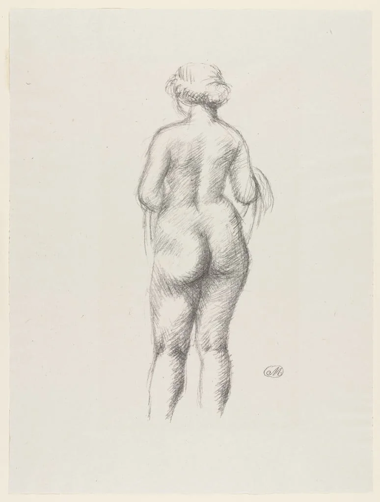 Untitled, by Aristide Maillol, ink, 1924