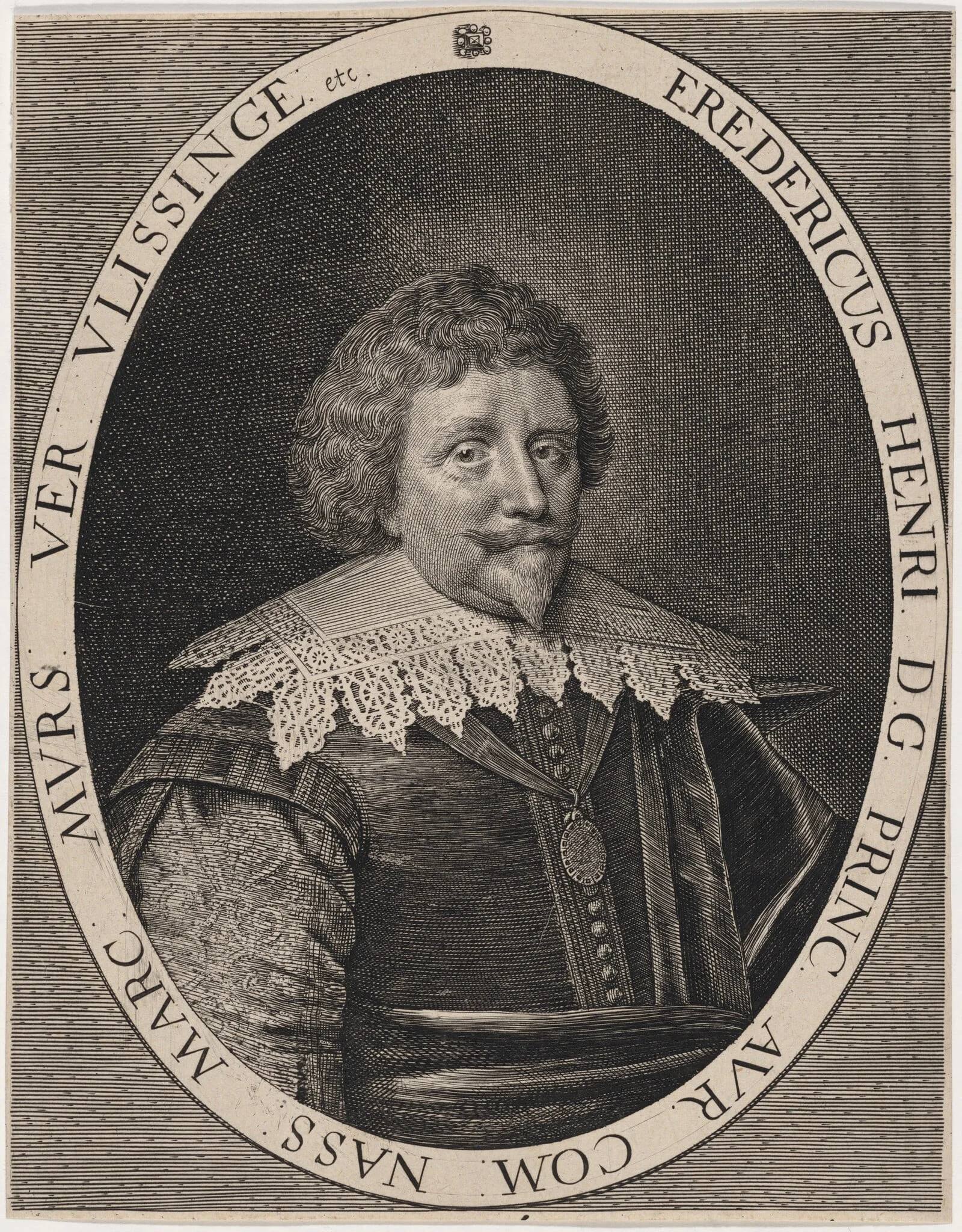 Frederick Henry of Nassau, by Crispyn van den Queboorn, ink, 1628