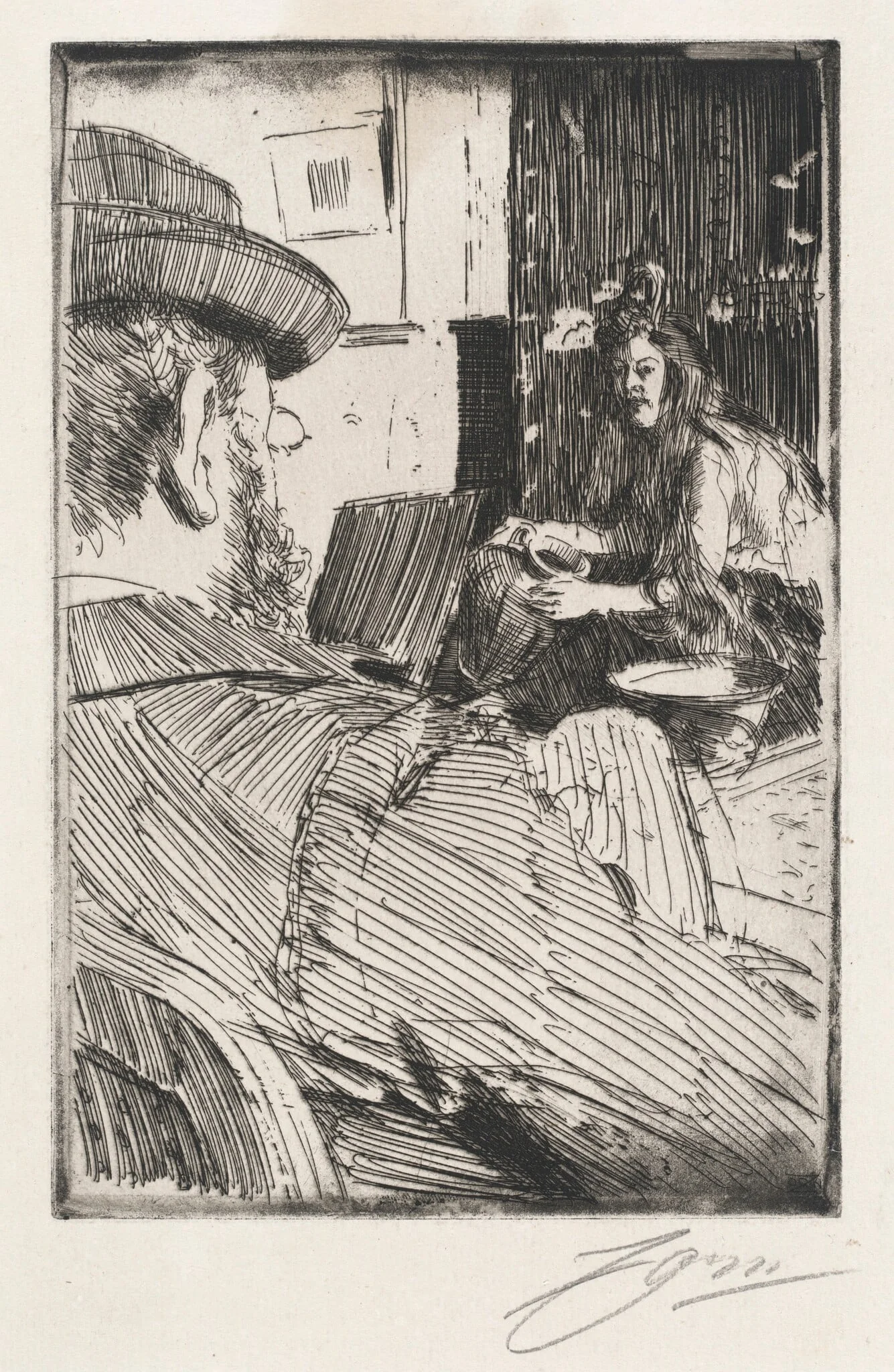 Albert Besnard and His Model