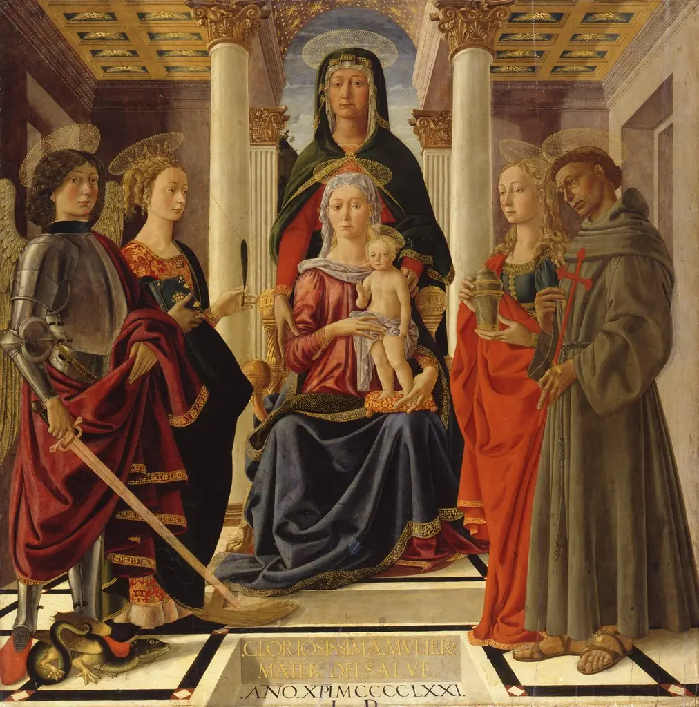 St. Anne Selbdritt with Archangel Michael and Saints