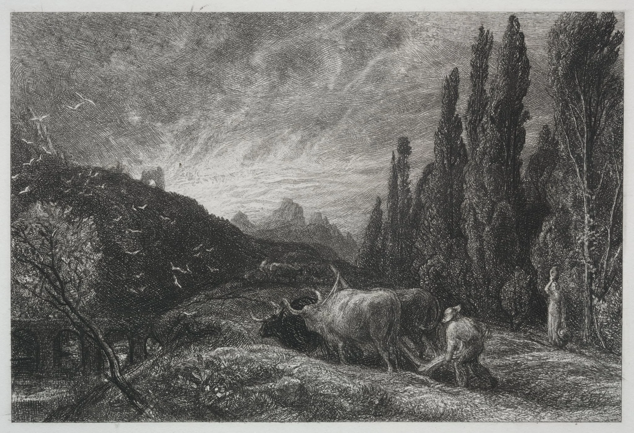 The Early Plowman, by Samuel Palmer, 1861