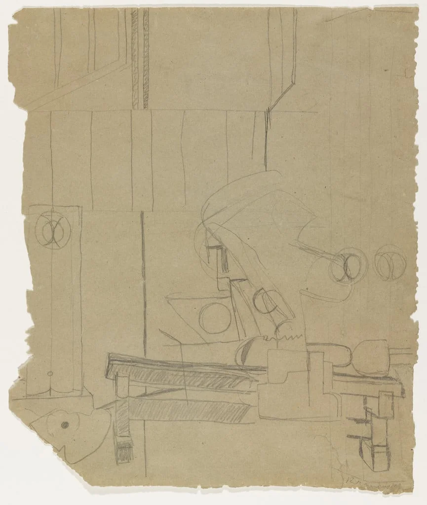 Untitled, by Constantin Brancusi, graphite, 1926