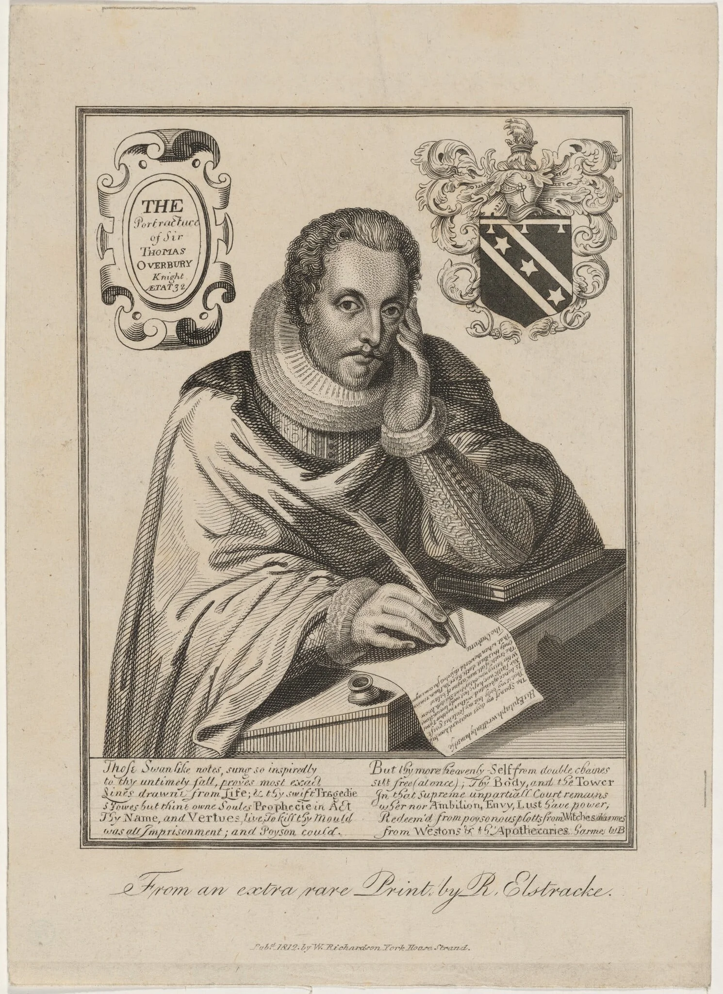 Sir Thomas Overbury, by Unknown 19th Century, 1850