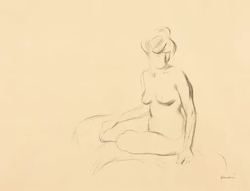 Etude de femme nue, les bras abaissés (Study of a Nude Woman, with Lowered Arms)