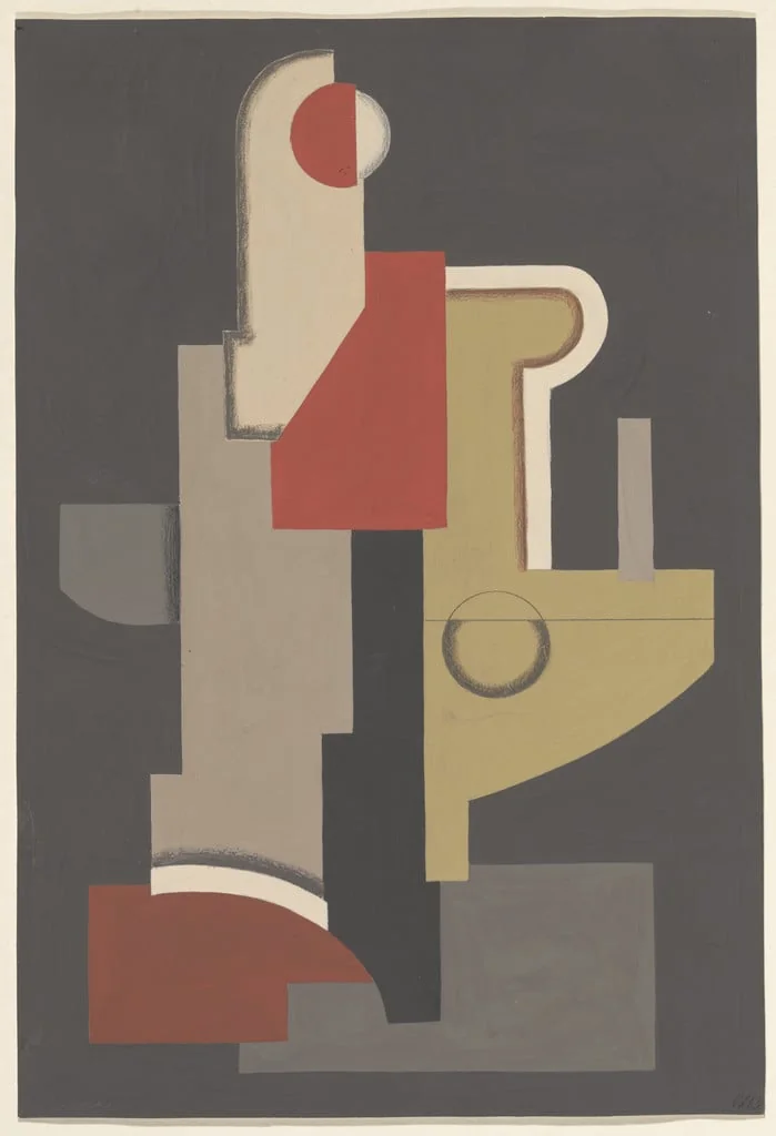 Untitled, by Willi Baumeister, gouache, 1922