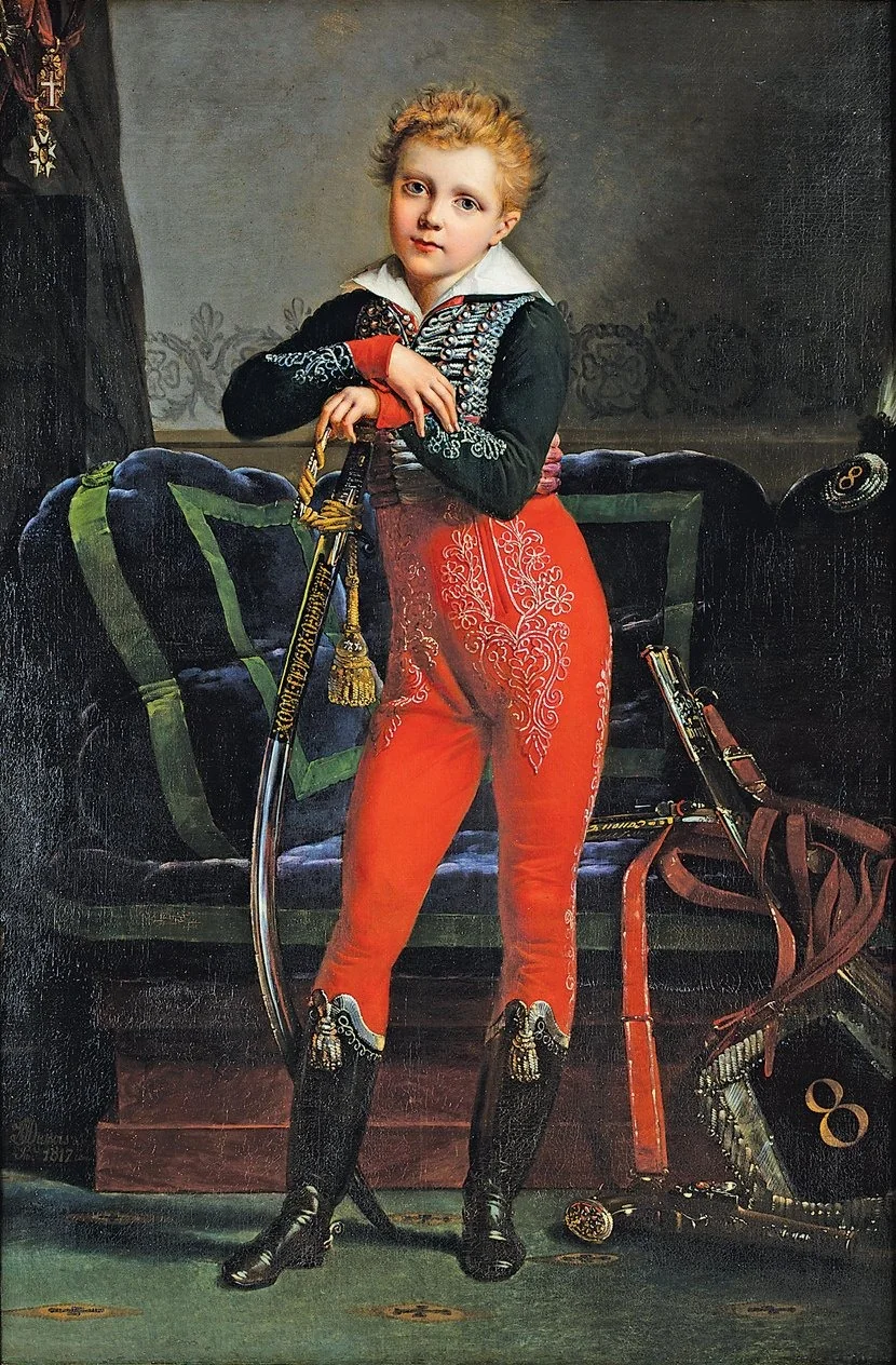Portrait of Achille Deban de Laborde, by Alexandre Jean Dubois-Drahonet, oil, 1817