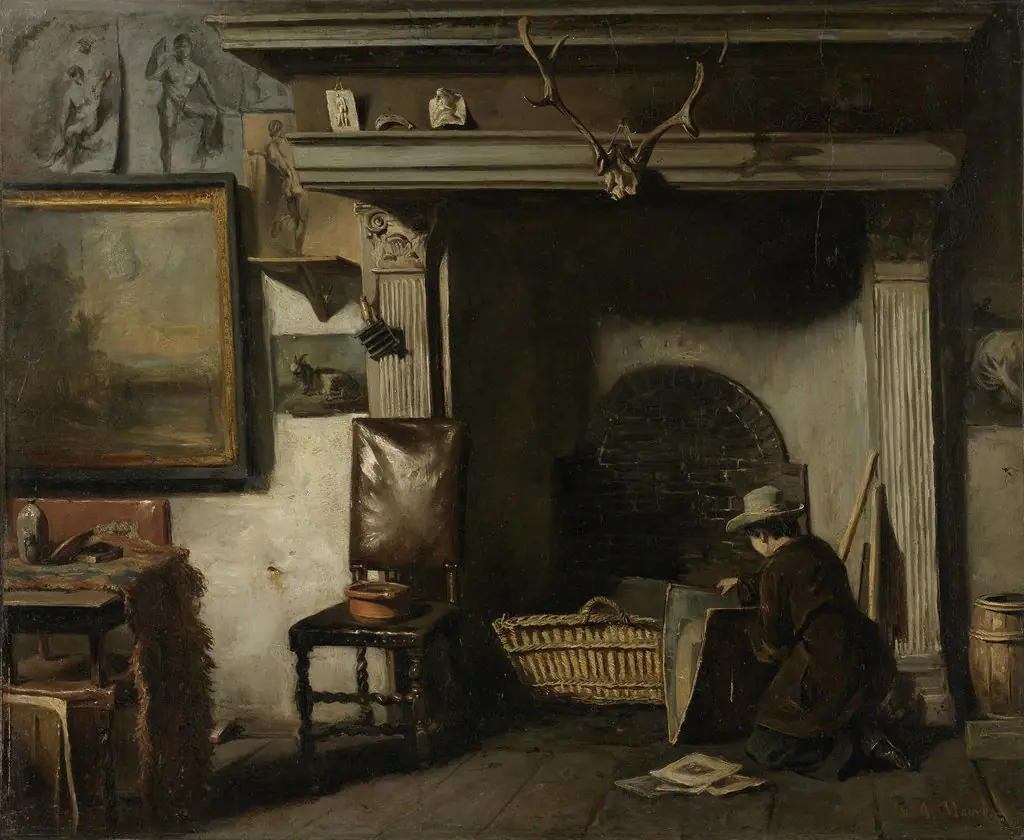 The Studio of the Haarlem Painter Pieter Frederik van Os