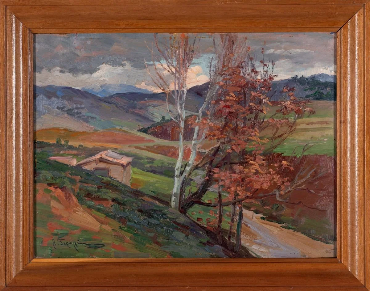 Winter landscape, by Geralis Loukas, unspecified