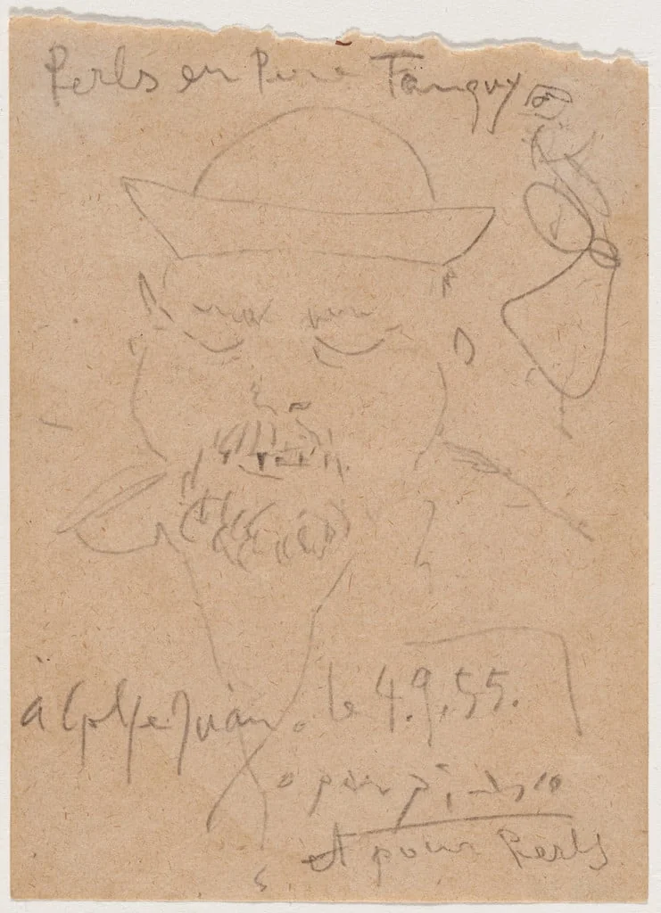 Untitled, by Pablo Picasso, graphite, 1955