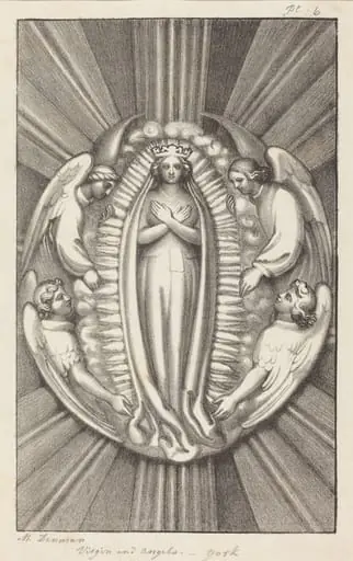 Virgin and Angels, a Key Stone in York