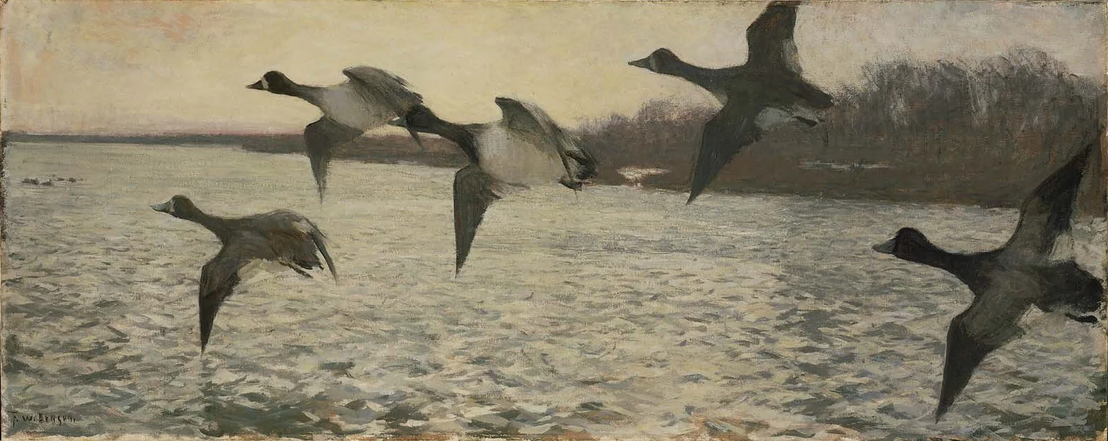 Early Morning, by Frank Weston Benson, oil, 1900