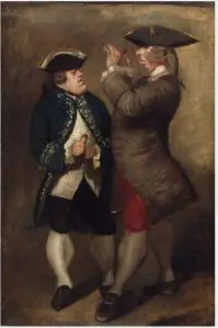 Caricature of Sir William Lowther and Joseph Leeson, later Ist Earl of Milltown