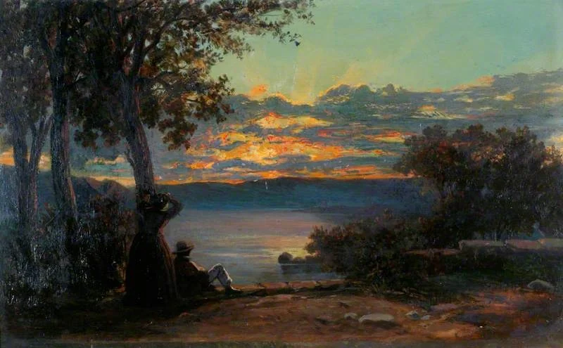 Sunset on a Lake