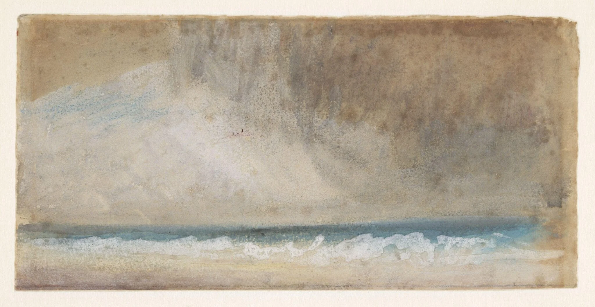 Study of Sea : Stormy Sky, by Joseph Mallord William Turner, watercolor, 1775