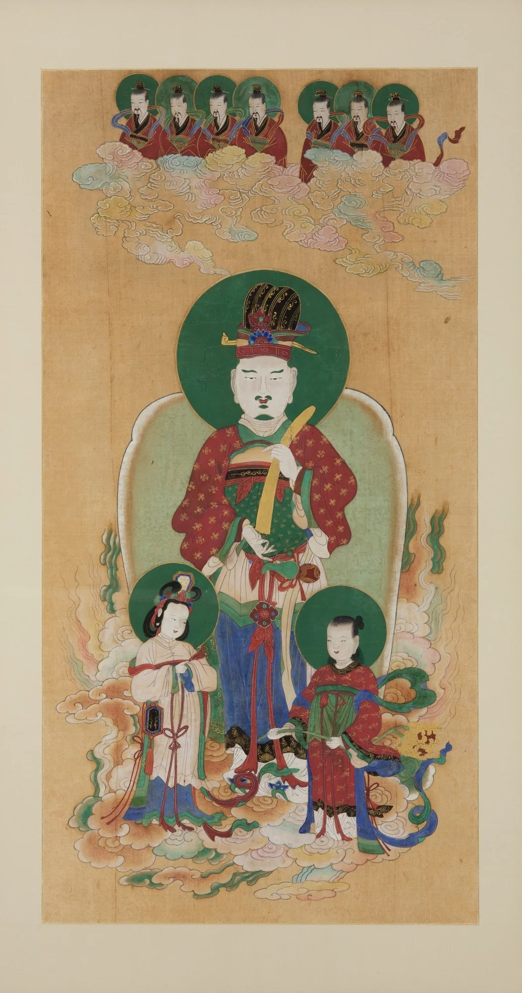 Daoist Official of Heaven with Seven Stars and Jade Maidens, by Unknown, unspecified