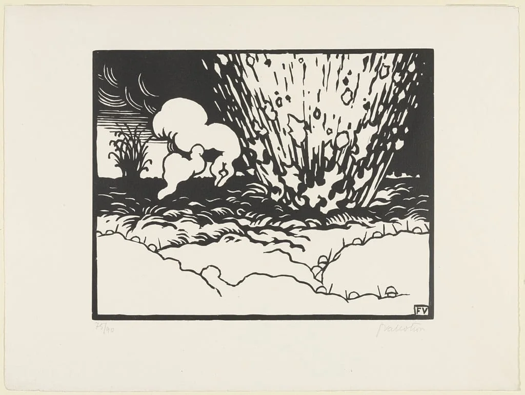 Untitled, by Félix Vallotton, ink, 1915